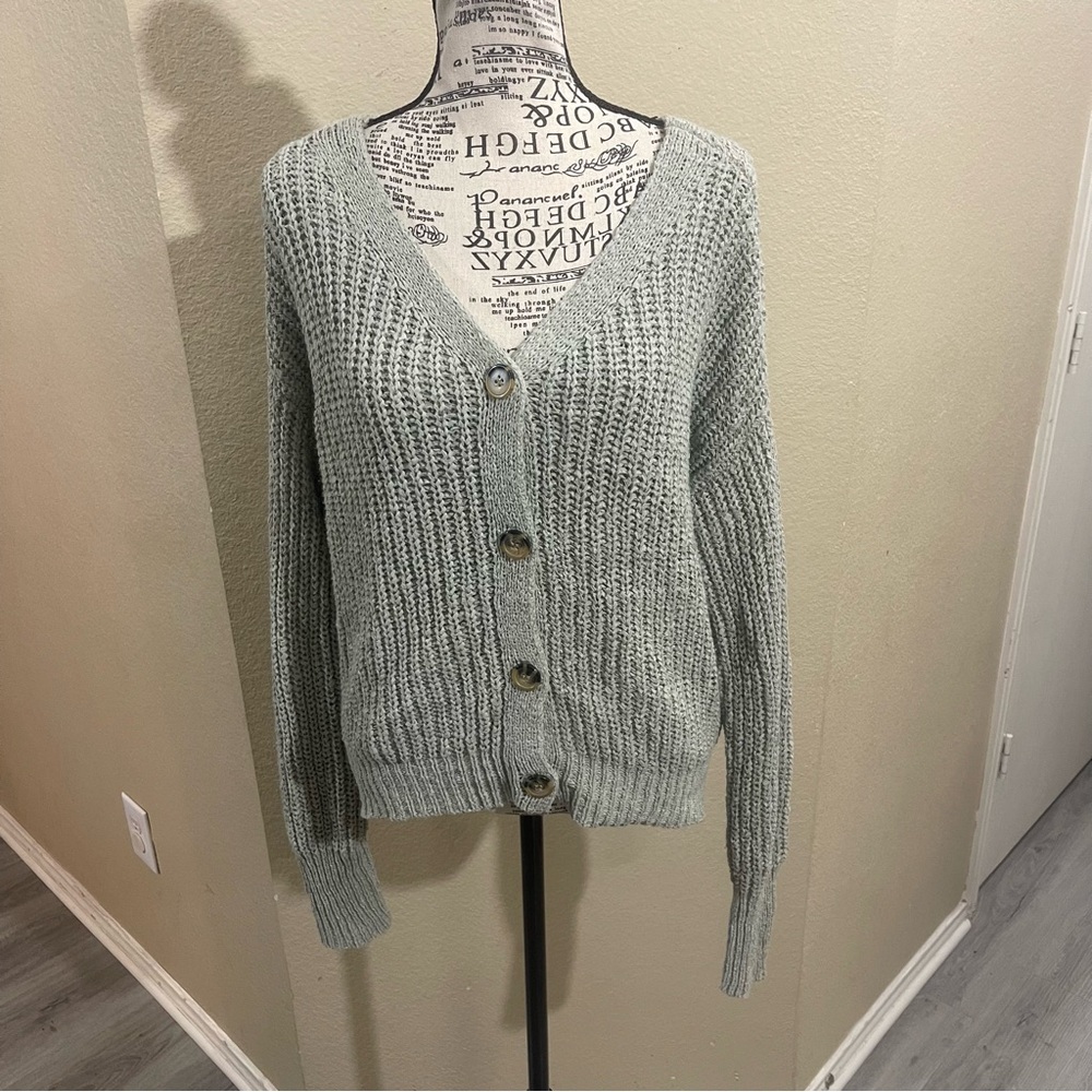 Blue‎ Rain Women's Light Green Cardigan